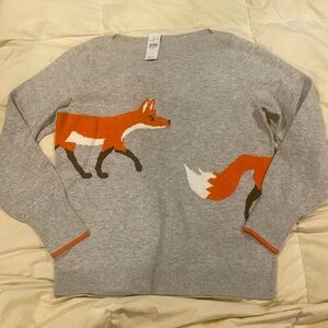 New with tag! LOFT Fox Sweater, size M.              NEVER WORN